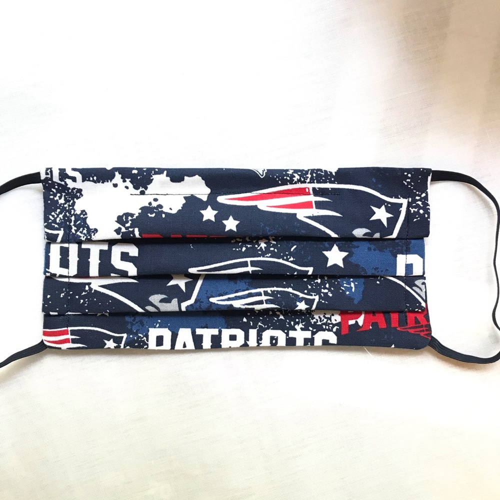 NWT - Handmade Adult Mask in Patriots Blue